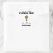 大型3インチ自家製ブレッドラベルシール ラウンドシール (バッグ)