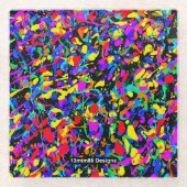 大型（ばちゃばちゃ）跳ねる – ガラスコースター (正面)