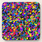 大型（ばちゃばちゃ）跳ねる – プラスチックコースター コースター (正面)