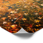 大型 ヴィンテージ ボタニカル ゴールド フィールド フローラル グリーン ポスター (角)