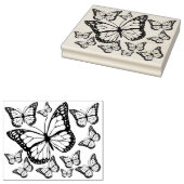 大型（昆虫）オオカバマダラ、モナークバタフライゴムスタンプ ラバースタンプ (押印)