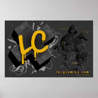 大型LC LazyComicsスケッチ ポスター