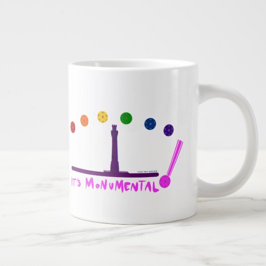 大型WHタウンピックボールジャイアントコーヒーマグ ジャンボコーヒーマグカップ (右)