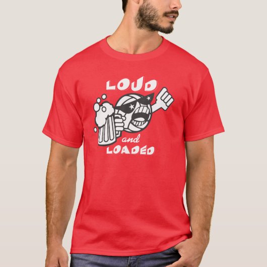 大声でおよび荷を積まれる Tシャツ (正面)