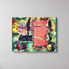 大声でコラージュする キャンバスプリント