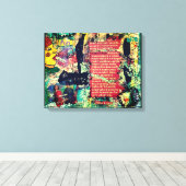 大声でコラージュする キャンバスプリント (インサイチュ (ウッドフロア))