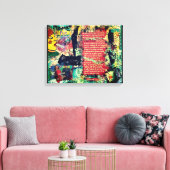 大声でコラージュする キャンバスプリント (インサイチュ (リビング))