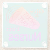 大声でナースグラスCoaster ガラスコースター (裏面)