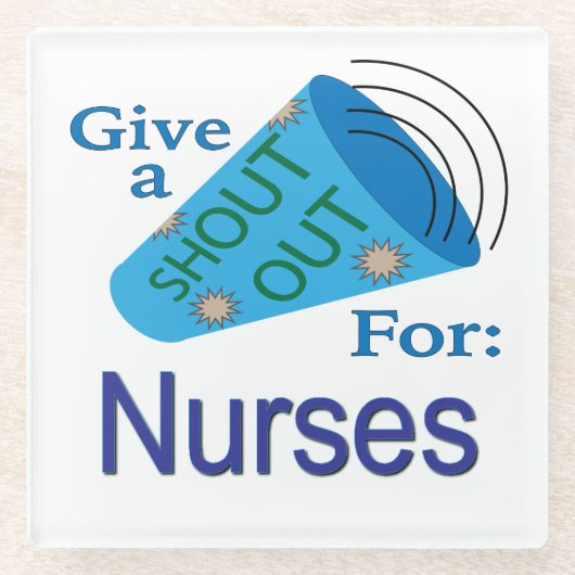 大声でナース ガラスコースター (正面)