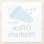 大声で会社員 ガラスコースター (裏面)