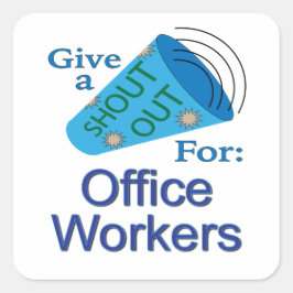 大声で会社員 スクエアシール