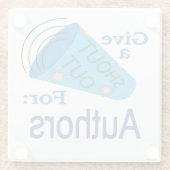 大声で作家 ガラスコースター (裏面)