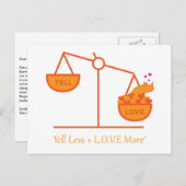 大声で叫ぶ+ L.O.V.E.もっと! ポストカード (正面/裏面)