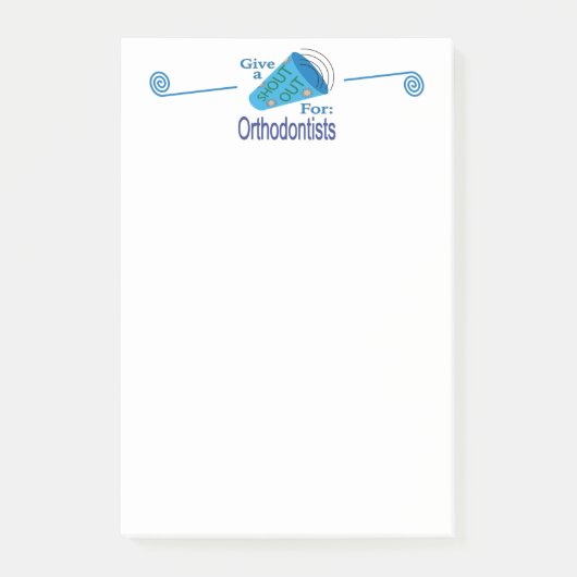 大声で歯科矯正医 ポストイット (正面)