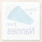 大声で泣き叫ぶ ガラスコースター (裏面)