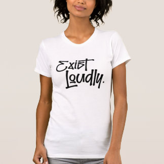 大声で生きろ 女性用シャツ Tシャツ