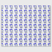 大声で目覚まし時計を鳴らす ラッピングペーパー (フラット)