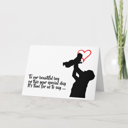 大声で笑うおもしろい男の子21日、30歳の誕生日カード カード (正面)