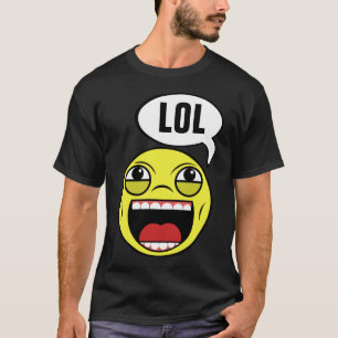 大声で笑う顔 Tシャツ