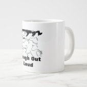 大声で笑う ジャンボコーヒーマグカップ (正面右)