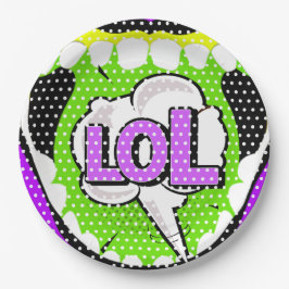 大声で笑う ペーパープレート