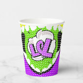 大声で笑う 紙コップ (右)