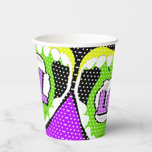 大声で笑う 紙コップ (正面)