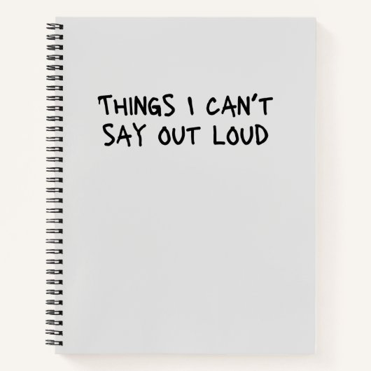 大声で言えないことおもしろいGagノート ノートブック (正面)