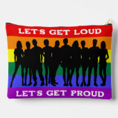 大声でLGBTQのプライドを得誇りを持ったよう アクセサリーポーチ (裏面)