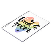 大声と同性愛者 |水彩ハート ノートブック (左側)