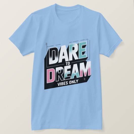 大声と:澄んタイポグラフィはっきりしたティー Tシャツ (デザイン正面)