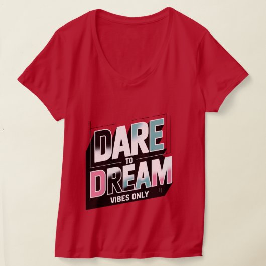 大声と:澄んタイポグラフィはっきりしたティー Tシャツ (レイダウン)