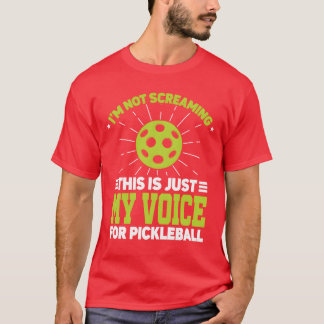 大声を出しているわけじゃない コーチ スポーツ コーチ ピックルボール Tシャツ