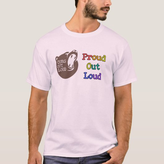 大声誇りを持ったのシャツ Tシャツ (正面)