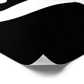 大売りサイン、18x24白黒セール ポスター (角)