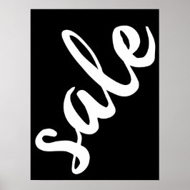 大売りサイン、18x24白黒セール ポスター
