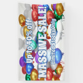 大売りビニールバナー3' x 5'バナー 横断幕 (縦)