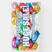 大売りビニールバナー3' x 5'バナー 横断幕 (縦)