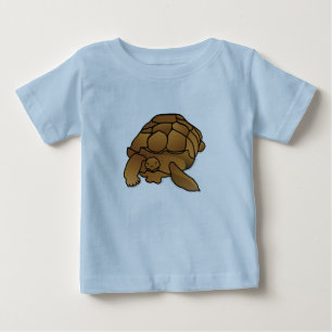 大変なカメのベビーのティー ベビーTシャツ