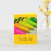 大変な仕事! カード (黄色い花)