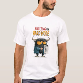 大変な大人になるハードモード 面白いヤクチェックリストギフト Tシャツ