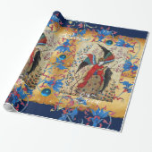 大天使と魚のクリスマスパーチメント ラッピングペーパー (アンロールド)