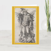 大天使のミハエル挨拶状 カード (正面)