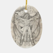 大天使のUrielのオーナメント セラミックオーナメント (正面)