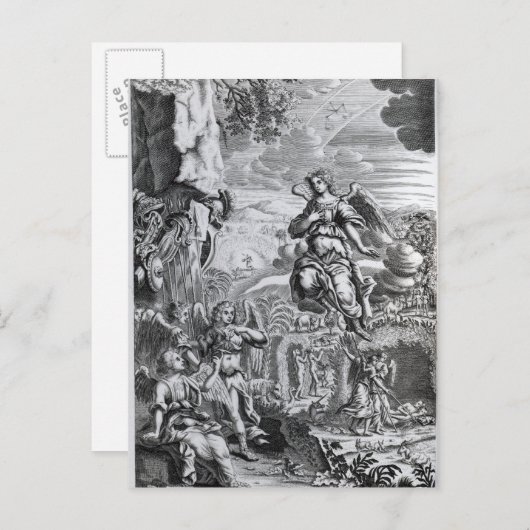 大天使ウリエルがガブリエルに知らせる ポストカード (正面/裏面)