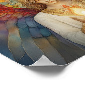 大天使ウリエル神の炎レインボーモザイク ポスター (角)