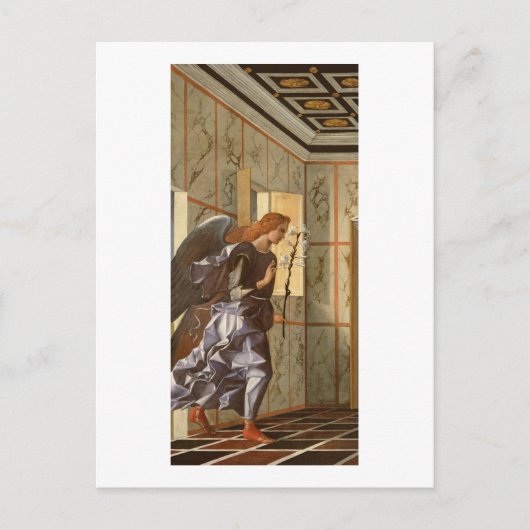 大天使ガブリエル、受胎告知から ポストカード (正面)