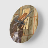 大天使ガブリエル、受胎告知から ラウンド壁時計 (傾斜)