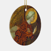 大天使ガブリエル、c. 1430年(パネルのテンペラ) セラミックオーナメント (右)