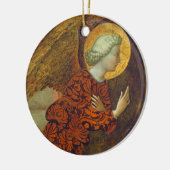 大天使ガブリエル、c. 1430年(パネルのテンペラ) セラミックオーナメント (左)